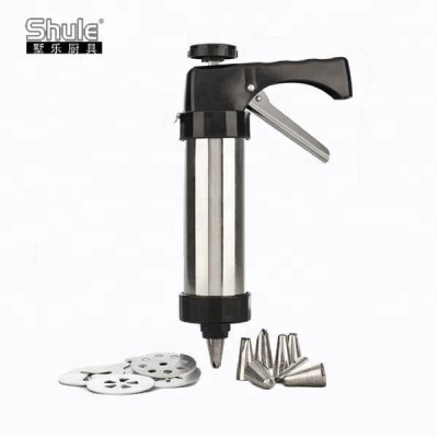 Stainless Steel and ABS Mini Hand Biscuit and Cookie Press Gun