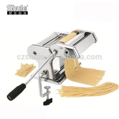 Cutting Machinery A Dough Sheeter Machine Manual Detachable Pasta Machine 150mm for Fresh Noodles at Home Kitchen Dough Sheeter